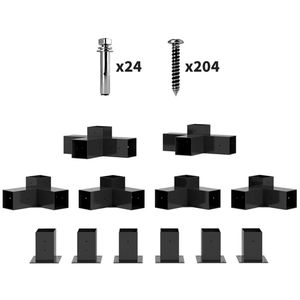 Kit de Pérgola de 8 Piezas con Accesorios de Soporte de Madera para Pérgola, Solo para Gazebo o Pabellón - Product Image 5