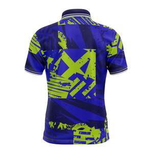 Maillot de sport personnalisé sublimé respirant à manches courtes en Spandex/Polyester, anti-humidité, pour la pratique sportive (vente en gros) - Product Image 2