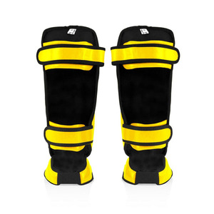 Durable PU Leather Shin Guard for MMA Muay Thai Kickboxing Sparring Training and Martial Arts Protection Gear - Product Image 4
