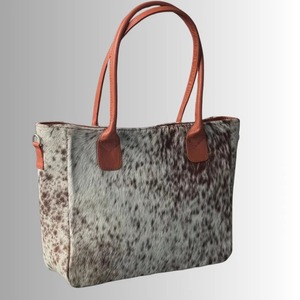 Luxury Hair On Hide Leather <b>Tote</b> <b>Bag</b> Genuine Leather Shoulder <b>Bag</b> <b>Vintage</b> Lightweight Portable <b>Bag</b> - Product Image 1