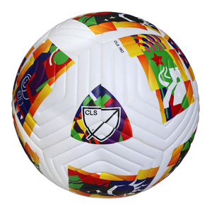 White Football with Solid Color Logo Style High Air Retention Eco-Friendly for Indoor Outdoor Use - Product Image 6