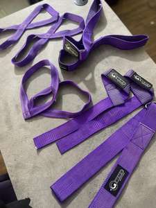 สายรัดข้อมือแบบรูปเลข 8 ชุดสายรัดยกน้ำหนัก วัสดุยางนีโอพรีนยืดหยุ่น น้ำหนักเบา ปรับได้ กันลื่น สำหรับการฝึกซ้อมในยิม - Product Image 5