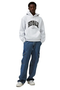 กางเกงยีนส์ผ้าฝ้ายยืดได้สำหรับผู้ชายกางเกงคาร์โก้ทรงหลวมสีฟ้ามี100% สำหรับใส่ได้ทุกวัน - Product Image 2