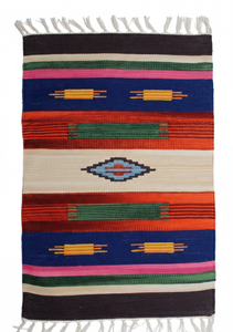 Tapis et chemins de table modernes en coton floral réversible, pliables, faits main, lavables en machine pour la maison, la chambre, le salon et les voyages - Product Image 2