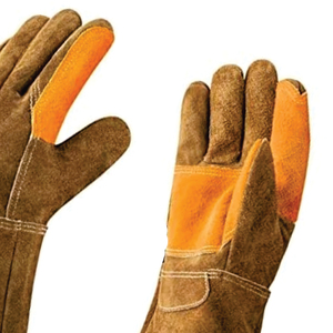 Guantes de Soldadura de Cuero para Soldadura Eléctrica, Textura Suave, Resistentes al Calor, Duraderos, Anti-escaldaduras, Sin Silicona, Sin Látex - Product Image 4