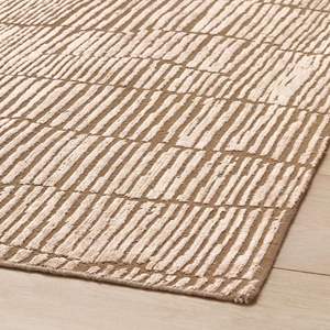 Acheter Tapis en Laine et Soie Doux et Confortable Noué à la Main Beige - Product Image 2