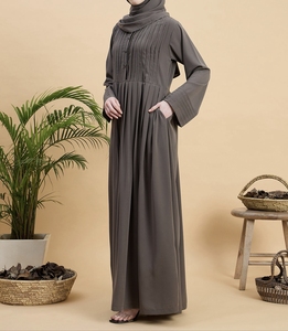 Nouvelle Abaya Traditionnelle Islamique Noire Magnifique pour Femme, Style Saoudien, en Polyester Respirant, Longueur Cheville, Collection Printemps 2026, Dubaï - Product Image 2