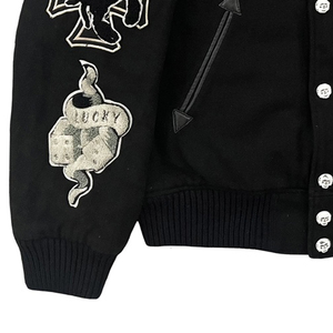 Blouson universitaire homme en laine chenille brodée personnalisée, haute qualité, écologique, respirant, séchage rapide, best-seller hiver - Product Image 3