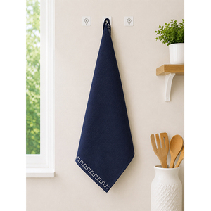 Paño de Cocina de Lino Verde Salvia |   Paño de Cocina Minimalista de Color Sólido con Borde Decorativo |   Toalla de Mano Reutilizable - Product Image 5