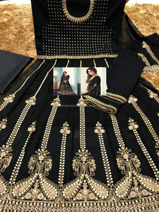 Indien pakistanais Georgette broderie travail fantaisie Salwar Kameez nouveauté Salwar costume par Shree exportations indiennes - Product Image 5