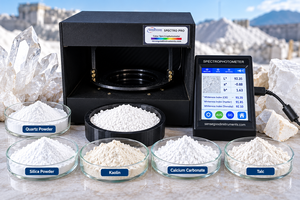 Spectrophotomètre numérique portable Sensegood SpectroPro pour la mesure de la blancheur et de la couleur, résolution de longueur d'onde de 1 nm, communication USB - Product Image 3