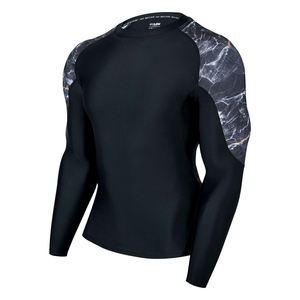 T-shirt de compression de sport à logo personnalisé, nouvelle arrivée, personnalisez votre propre rash guard à manches longues - Product Image 2