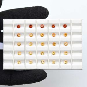 Citrino Natural amarillo de 3,5mm facetado redondo corte brillante certificado de terceros fabricación de joyas de piedras preciosas sueltas India - Product Image 3