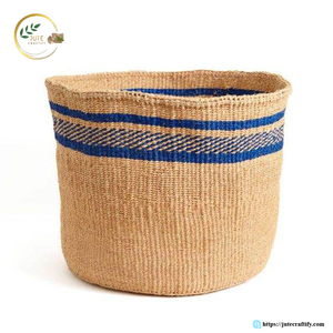 Rustic Style Jute <b>Storage</b> Bins – Handmade Natural Fiber <b>Storage</b> <b>Basket</b> for Home and Interior Decoration - Product Image 2