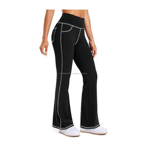 Vente en gros de leggings de sport personnalisés de haute qualité pour femmes vêtements de sport actifs avec fonction de torsion à la mode et logo à la taille - Product Image 1