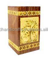 Urnas de cremación de madera decorativas de diseño único para urnas de madera para adultos, urnas funerarias, suministros funerarios de tamaño personalizado - Product Image 4