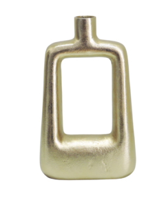 Artesign - Macetero Moderno de Aluminio Chapado en Oro, Rectangular, Escultural, Florero Minimalista para Decoración de Mesa, Ecológico - Product Image 5