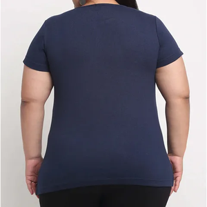 Nouvelle Arrivée T-shirt Femme Grande Taille Personnalisable Logo Écologique Impression 3D Coton Haute Qualité Anti-Boulochage Respirant - Product Image 6