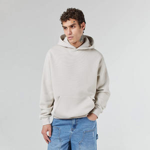 Sudadera con Capucha de Felpa para Hombre, 400 g/m², 100% Algodón, Estilo Hip Hop, Hombros Caídos, Estampado Personalizado, Sudadera con Capucha Gruesa - Product Image 3