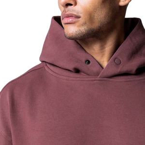 Sweat-shirt et sweat à capuche d'hiver en tricot éponge français 100% coton pour hommes coupe régulière 300g imprimé solide - Product Image 4