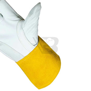 Custom Design Printed Best Heavy Duty Skin Leather Safety Work <b>Gloves</b> Wholesale Full Finger Top Quality Men Safety <b>Gloves</b> - Product Image 5