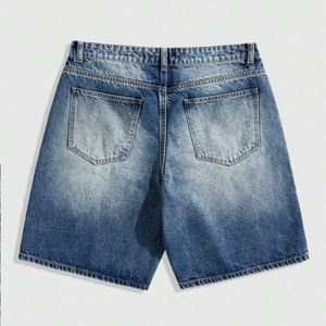 New Arrival OEM Summer Men Demin <b>Jeans</b> Shorts Unique Design High Street Style High Quality <b>Elastic</b> <b>Waist</b> Eco-Friendly Factory - Product Image 5