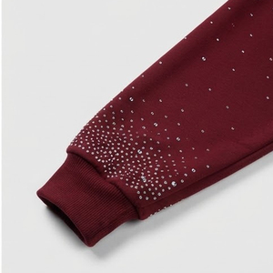 Dernier design, survêtements en strass de couleur unie pour adultes, style streetwear, taille personnalisée, survêtements en strass pour hommes - Product Image 3