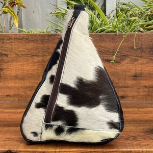 กระเป๋าคาดอกหนังวัวแบบพกพาสำหรับทุกเพศกระเป๋าสะพายพาดลำตัวหนังแท้อเนกประสงค์แฟชั่นลำลองกลางแจ้ง - Product Image 5