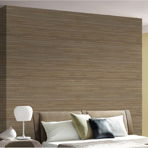 Papier peint en rouleau en fibre naturelle DreamCraft, toile de jute du Vietnam, intérieurs rustiques, revêtement mural avec motif de outils tournés - Product Image 1