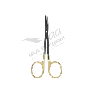 Tijeras Quirúrgicas Profesionales de Acero Inoxidable Rectas/Curvas, Afiladas y de Punta Cerrada, para Sutura de Iris y Goma, Instrumento para Hospitales - Product Image 5