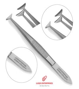 Pinzas de Fijación Ocular Verdes Converse, Pinzas Quirúrgicas Oftálmicas de Acero Inoxidable, Instrumento Médico - Product Image 1