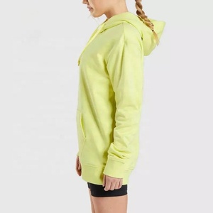 Top Tendance Surdimensionné 100% Coton Femmes Hoodies Logo Personnalisé À Manches Longues Avant Zip Col 3D Lettre Motif XS Taille En Gros - Product Image 6