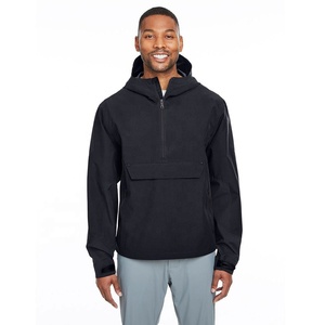 Veste Softshell légère et imperméable pour homme avec capuche zippée coupe-vent pour randonnée camping hiver printemps automne manteaux avec logo à l'avant - Product Image 5