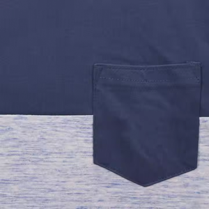 Camisetas de Verano al por Mayor 100% Algodón con Bolsillo Delantero, Camisetas Transpirables para Hombre - Product Image 3