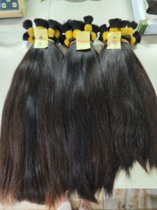 Top Selling 100% Vietnamese Remy High Quality Bulk Full Cuticle Straight Machine Double Weft Wholesale Raw Human <b>Extensions</b> Thin - Product Image 5