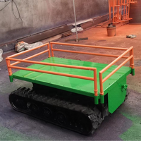 Plateforme mobile compacte sur chenilles en caoutchouc, châssis de robot à chenilles, châssis de transport sur chenilles