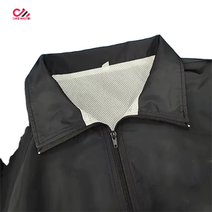 Men's Hooded Windbreaker <b>Jacket</b> Shorts Set Color Blocking Sporty Breathable Quick Dry <b>Lightweight</b> <b>Summer</b> Outerwear - Product Image 6