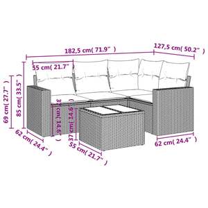 Ensemble de canapés de jardin beige - Product Image 3