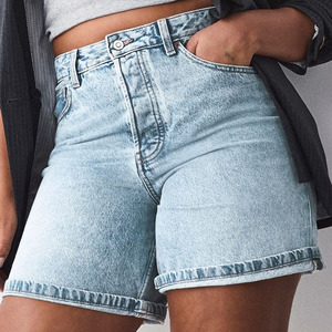 Lightweight Comfort Fabric Wholesale Factory Price OEM <b>Denim</b> <b>Shorts</b> 2026 Summer Fashion Trendy Design New Arrival Street Fashion - Product Image 2