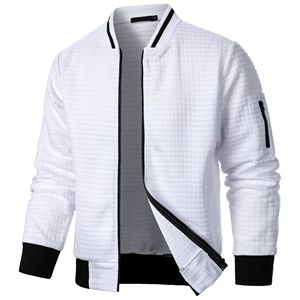 Custom Logo Unisex Lightweight Casual Varsity Bomber Jacket with <b>Covered</b> <b>Button</b> Closure Breathable Eco-Friendly Quick Dry - Product Image 3