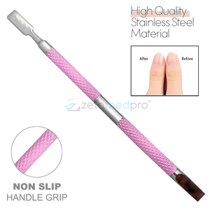 อุปกรณ์ดันหนังกำพร้าเล็บ สแตนเลสสตีล สำหรับทำเล็บมืออาชีพ ทำความสะอาดหนังกำพร้าอย่างมืออาชีพ - Product Image 4