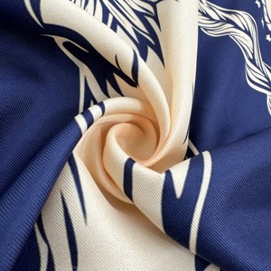 Foulard carré tendance en soie et polyester 2026 pour femme, imprimé, respirant, pour cheveux, poignet, bandana de printemps - Product Image 6