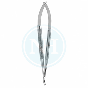 Portaagujas Micro Barraquer de Acero Inoxidable, Cuerpo Redondo, Mandíbulas de 0.4mm - Product Image 4