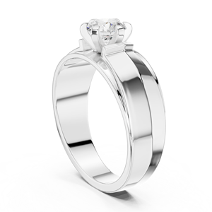 Anillo de boda de moissanita de corte redondo para hombre, joyería de estilo occidental de alta calidad, anillo de plata de ley 925 para hombre al mejor precio - Product Image 5