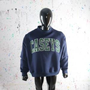 Sudadera CASEYS con cuello simulado, 450 GSM, bordado de aplique con nombre personalizado, corte holgado, 100% algodón, felpa francesa. - Product Image 5
