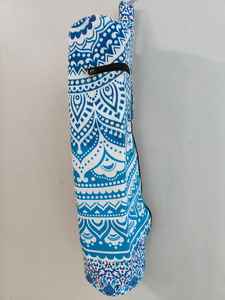 Bolsa de Yoga de Algodón Hecha a Mano con Diseño de Mandala, Cierre de Cremallera y Correas Ajustables, para Estudio de Yoga y Ejercicio - Product Image 5