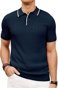 Chemise Homme Personnalisée de Haute Qualité avec Logo Respirant, Style Rétro Simple, Coupe Ample Décontractée, Manches Courtes Zippées, Col Rabattu – Exportation du Bangladesh - Product Image 4