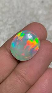 Opale d'Éthiopie naturelle en forme de nid d'abeille, motif rare, opale au feu magique, taille 7 carats - Product Image 3
