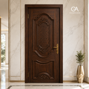 Puerta Interior Contemporánea de Madera Sólida GA-31S para Viviendas Residenciales de Lujo - Product Image 1