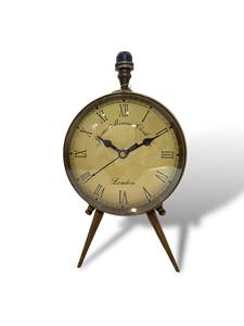 Horloge murale en laiton vintage – Style antique, décoration de luxe, horloge classique - Product Image 3